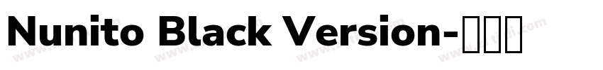 Nunito Black Version字体转换